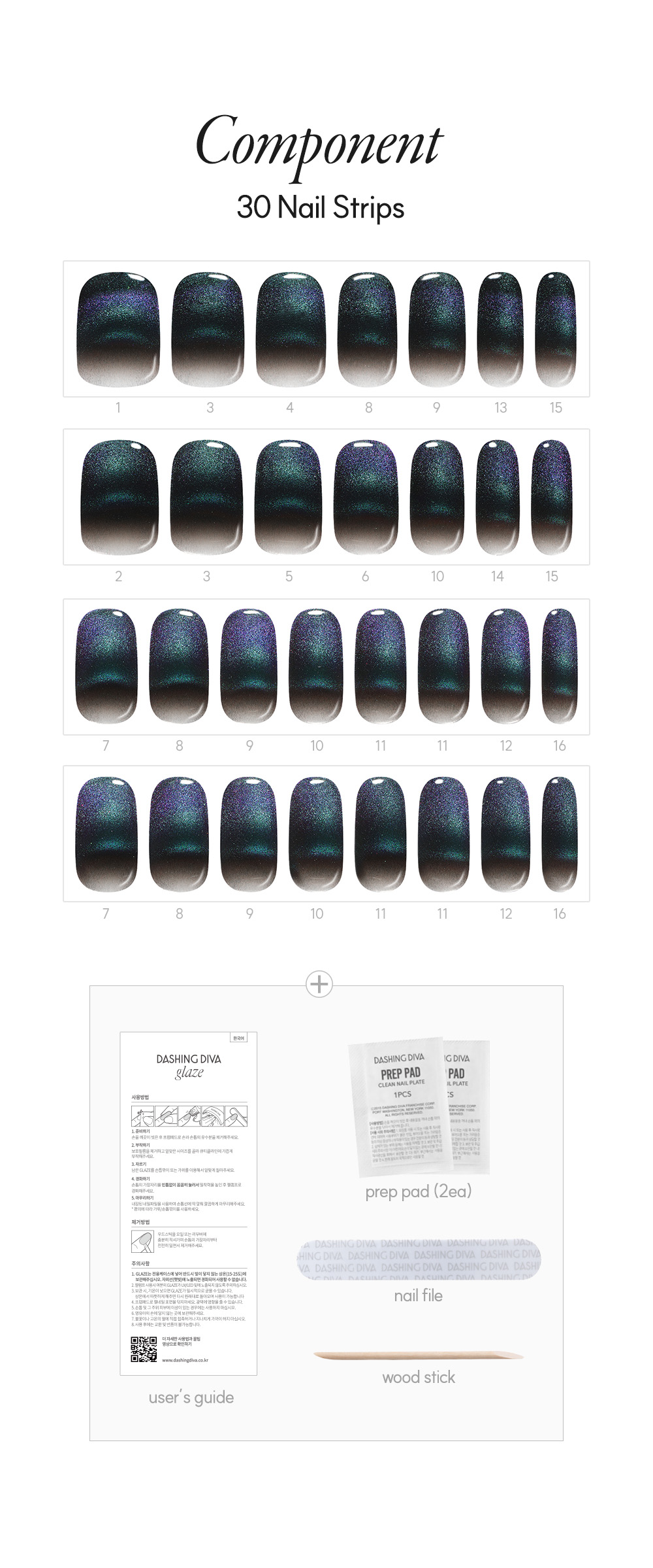 Dashing Diva Glaze Glint Dawn Kit Components