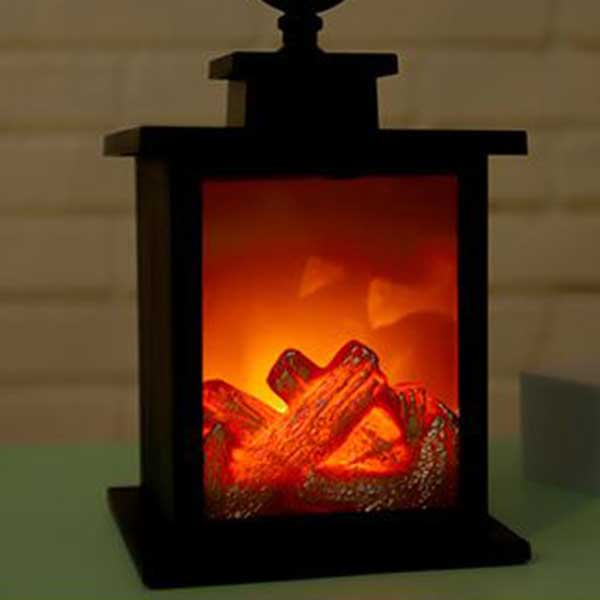 LED 불멍 무드등 소형 모닥불 불타는 벽난로 캠핑 랜턴 USB 램프 불꽃 장작 숯불 조명 엔틱 크리스마스
