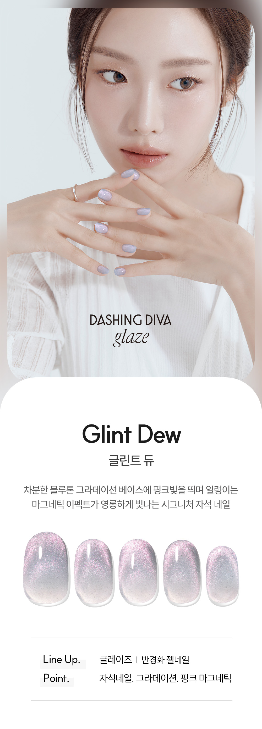 Dashing Diva Glaze Glint Dew Semi-Cured Gel Nails