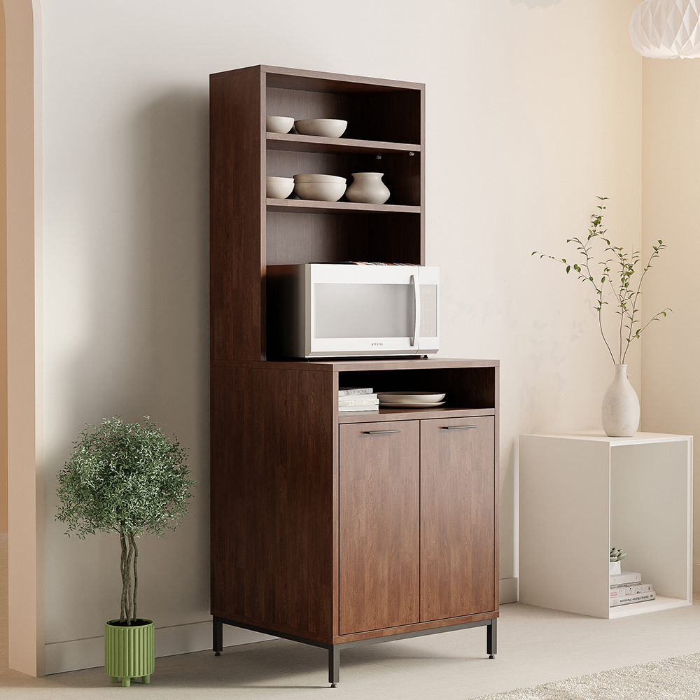 전자렌지수납장 1000 밥솥 다이 레일 선반 밥통 수납장