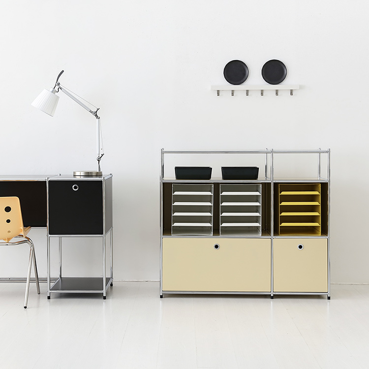 심플리 2x3 수납장 2문 BC617 1168mmx400mmx1020mm, 2단, 솔리드베이지 1337.2010 - 상세 이미지 2