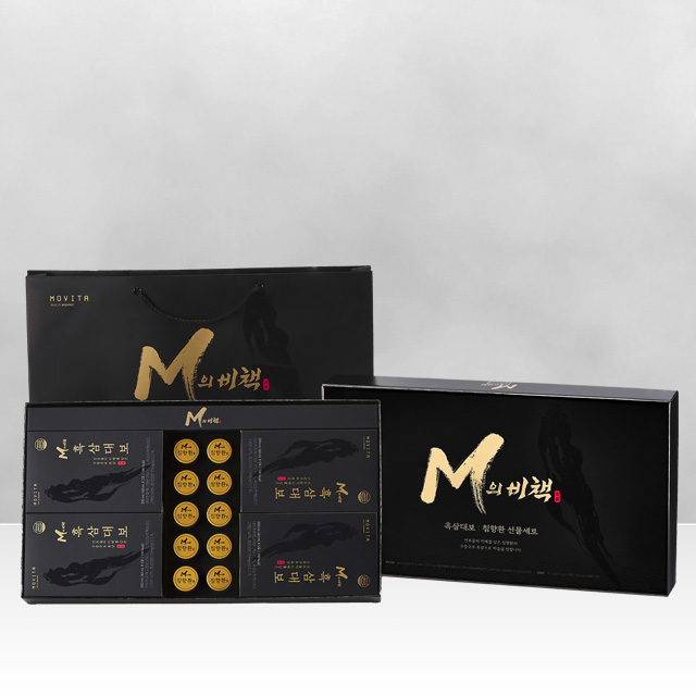 모비타 M의비책 흑삼 대보 침향환 설 추석 선물세트 진액 국내산 6년근 1.57kg, 1개