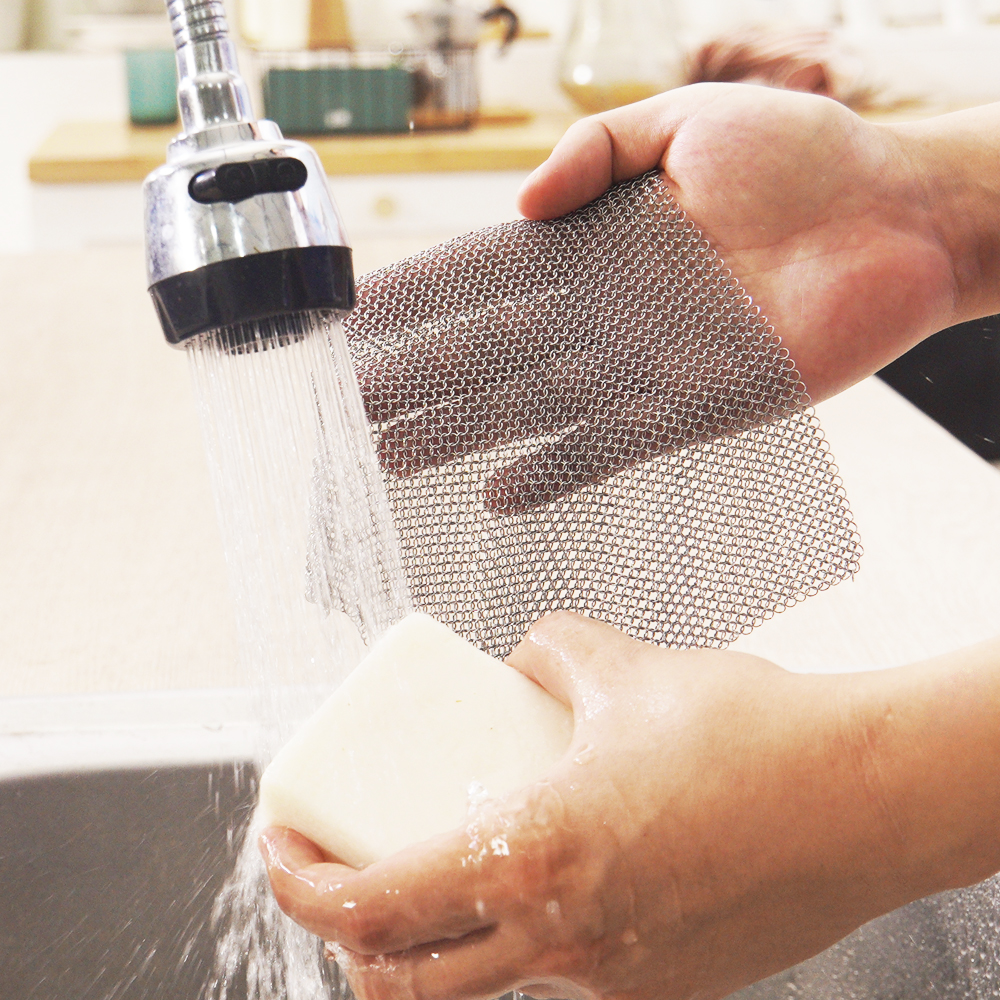 316L 스텐수세미 철수세미 스텐링 탄냄비 텀블러10x10cm