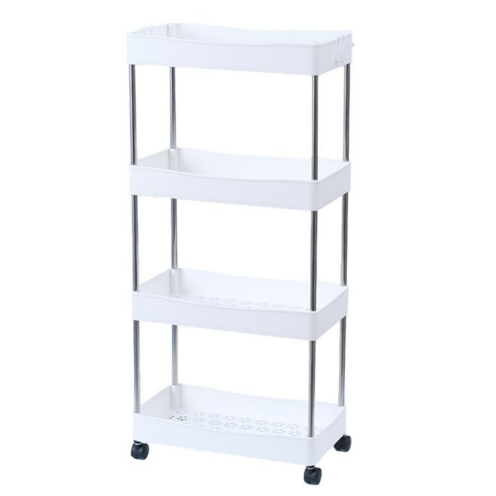 틈새 트롤리 3단 슬림 선반 이동식 트롤리 4단 틈새수납장