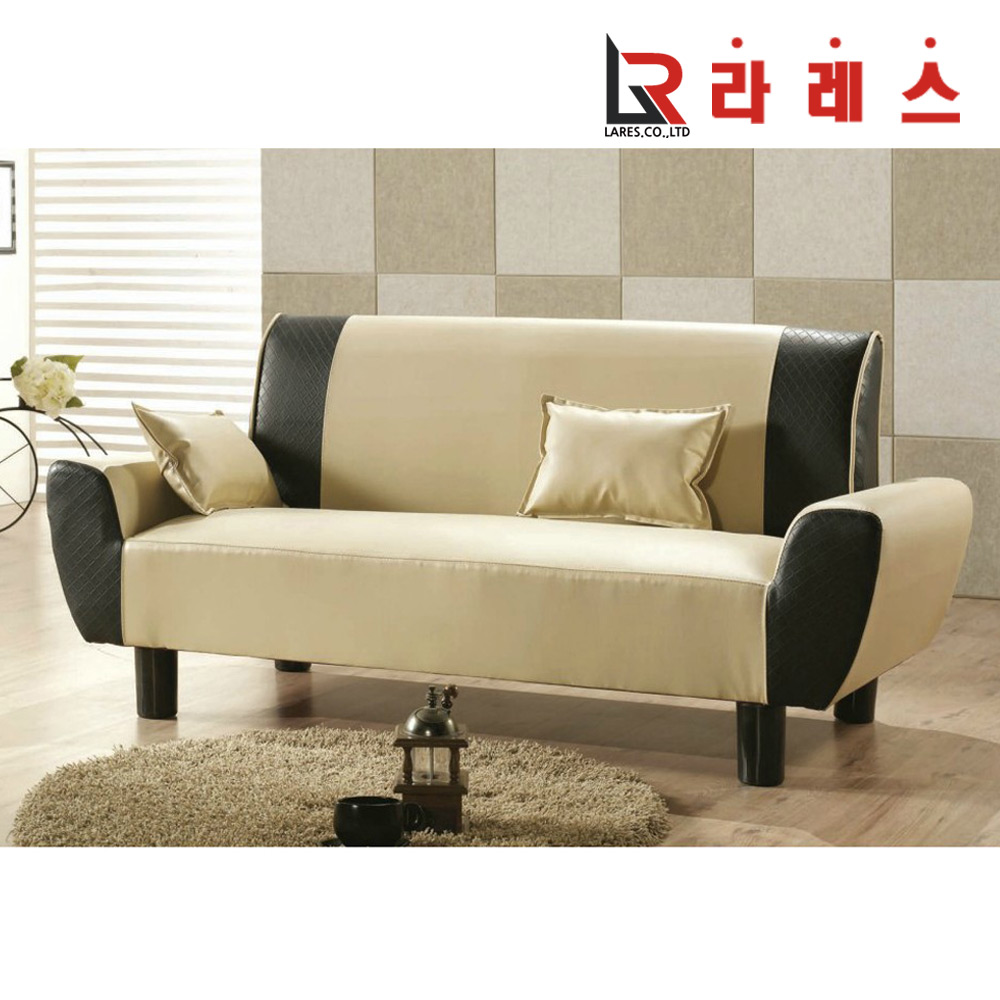 에블 가죽 3인 소파