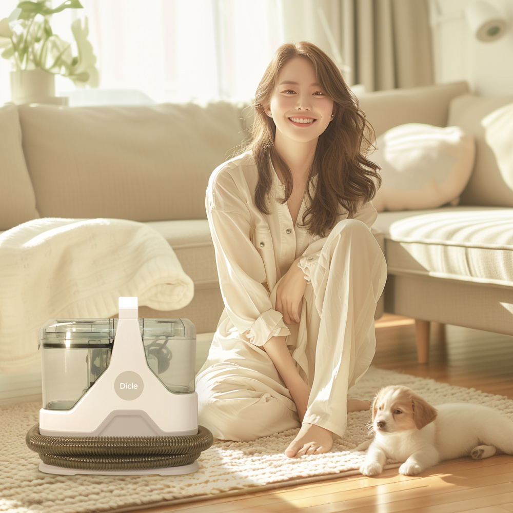 [디클] 원샷클린 습식청소기 패브릭 쇼파 카페트 매트리스 침구 물흡입 청소기 + 헤드 5종 포함