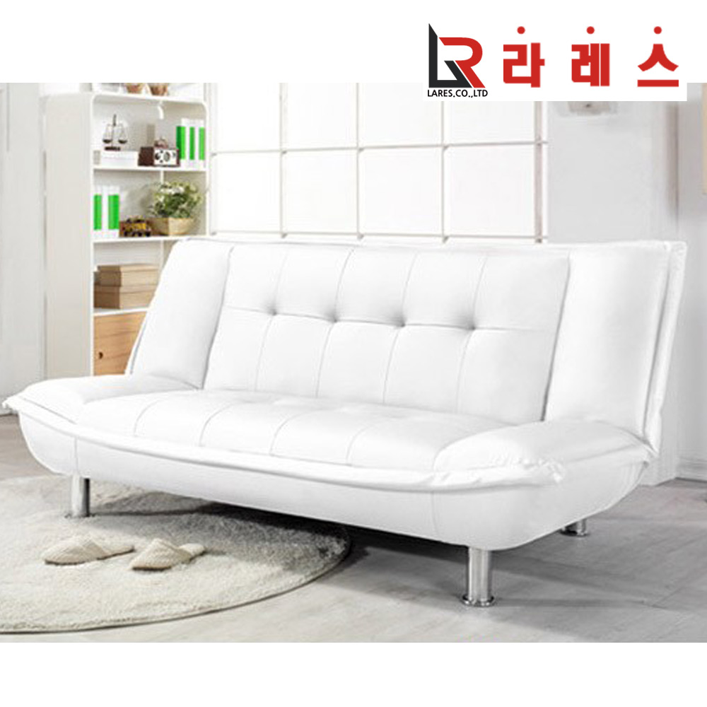 세인 가죽 3인 소파베드