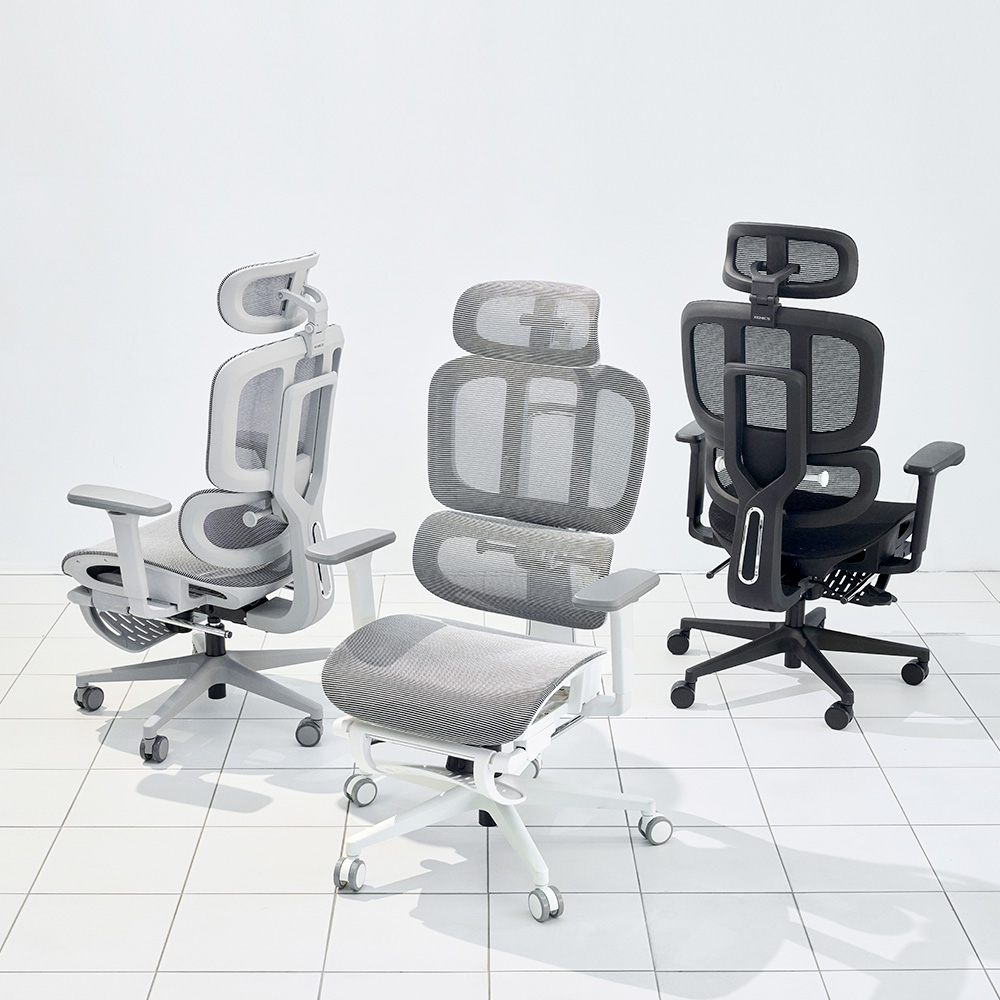 제닉스 오비스SD40 메쉬 발받침 사무용 학생 게이밍 컴퓨터의자