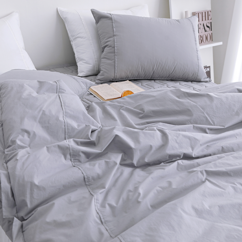 호텔이불 양면 고밀도 사계절이불 슈퍼싱글 퀸 옥수수솜 신혼침구 베이직 차렵