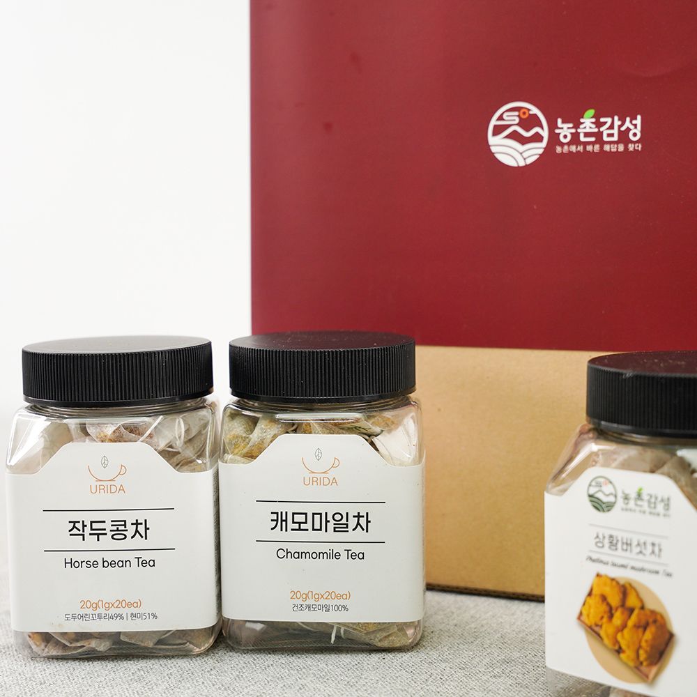 2단 작두콩 캐모마일 상황버섯 표고버섯 차 선물세트 - 상세 이미지 4