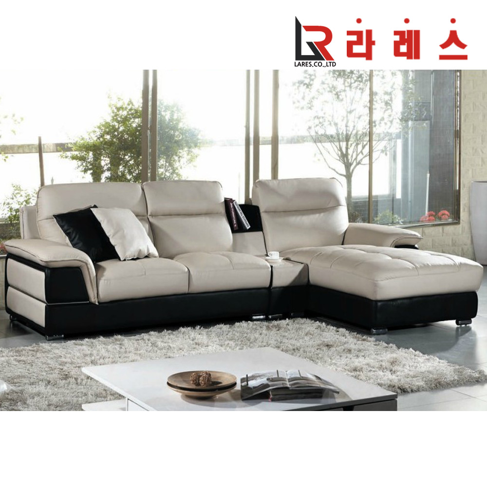 엘리나6 가죽 4인 소파