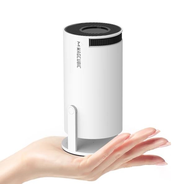 미니 컴팩트 스마트 휴대용 빔 프로젝터 HY300 4K 지원 180도 회전형 OTT 탑재