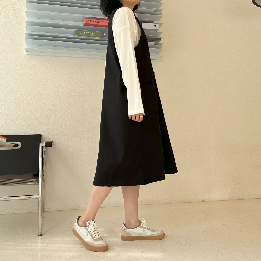 자체제작 빅사이즈 55-88 스판 브이넥 베스트 롱 원피스 뷔스티에 조끼 XL 3XL