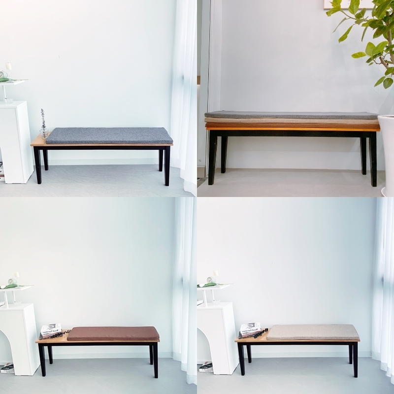 노리스 방석 벤치 의자 쿠션 140X35 긴방석 식탁 패드