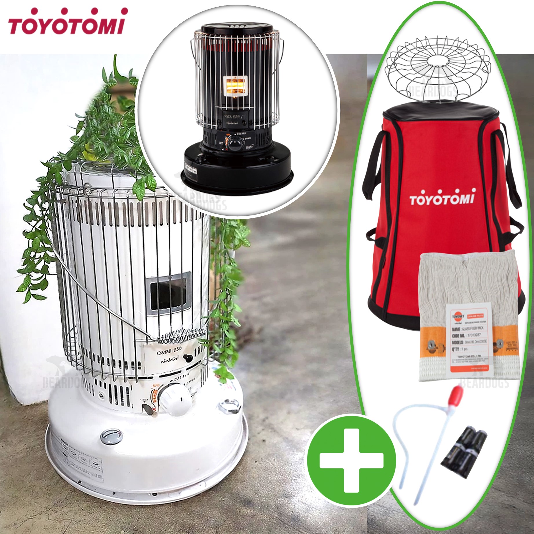 토요토미 옴니 230+가방 반사식 난로+상부망 도요토미 (국내 A/S본사)