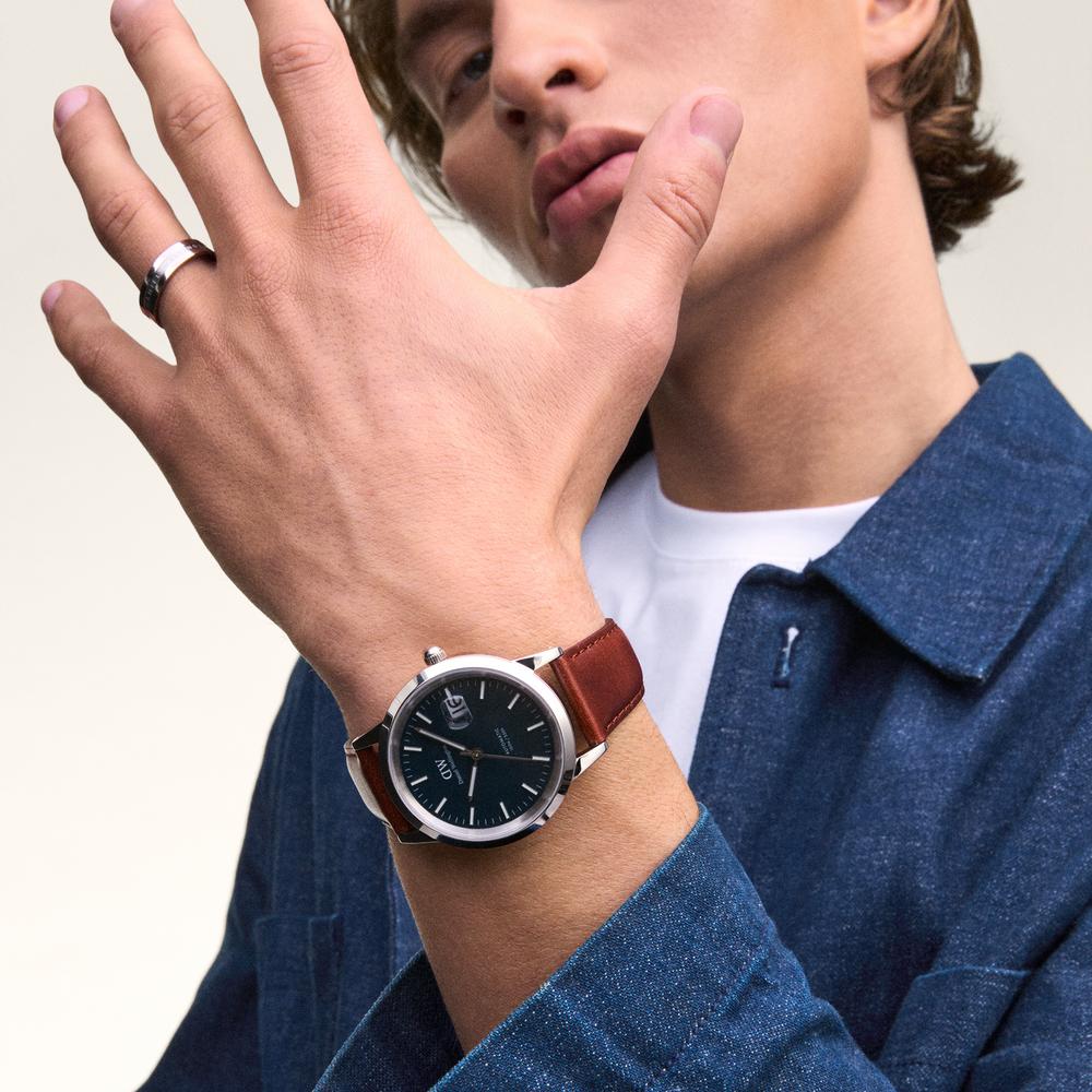 다니엘 웰링턴 ICONIC ST MAWES AUTOMATIC 오토매틱 브라운 레더워치 - 상세 이미지 5