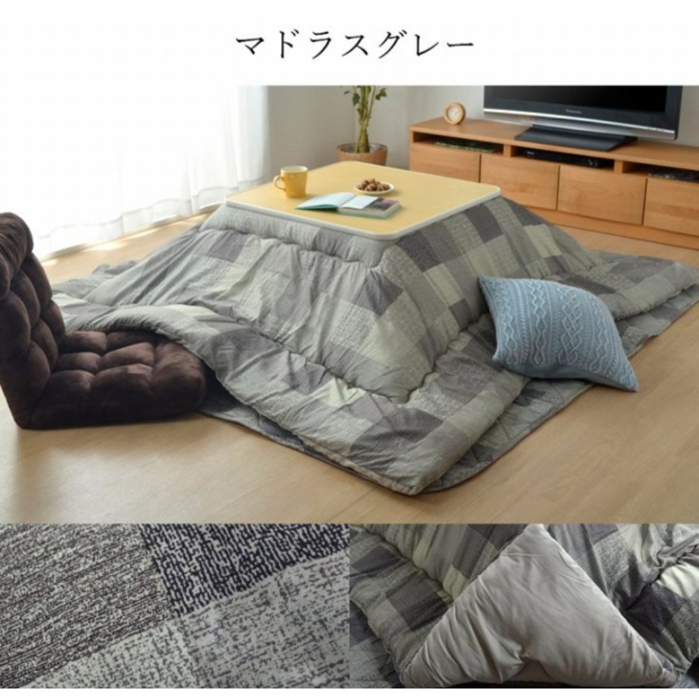 IKEHIKO 일본 코타츠 온열 사각 테이블 + 전용 이불 세트 - 상세 이미지 2