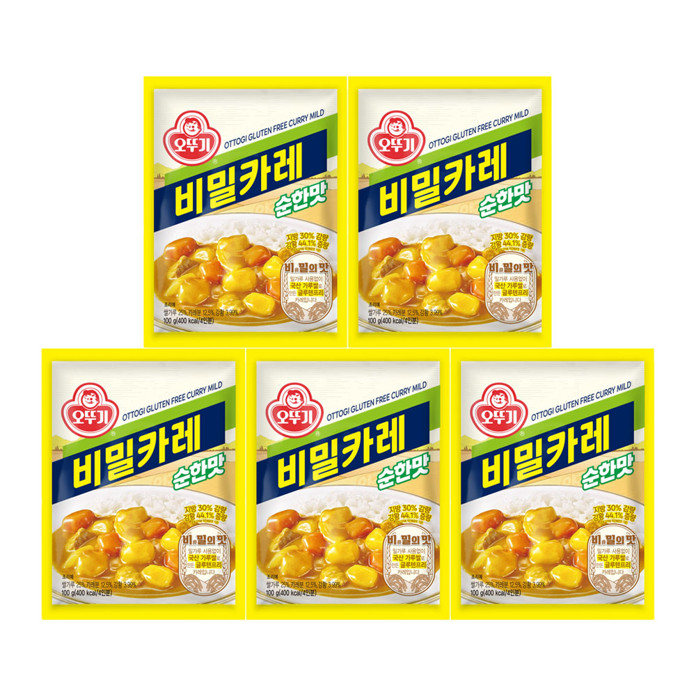 오뚜기 비밀카레 순한맛 100g 5개 - 상품 이미지