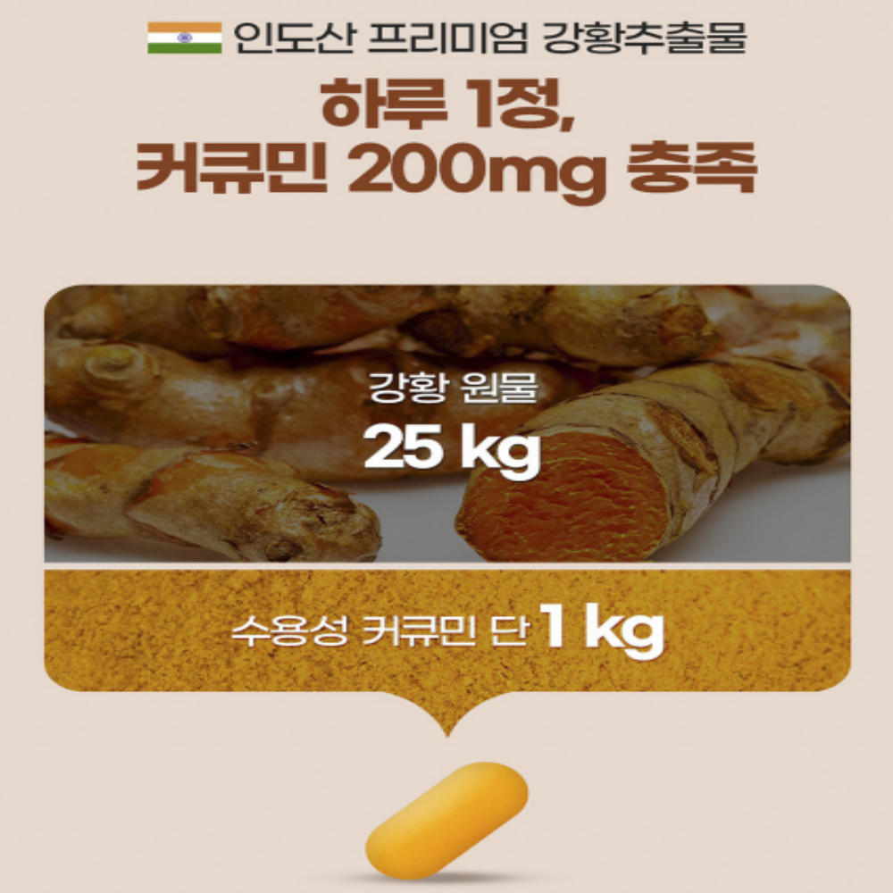 내츄럴플러스 수용성 커큐민 강황추출물 1000mg - 상세 이미지 4