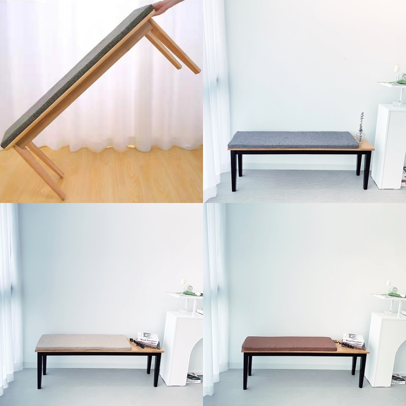 노리스 방석 벤치 의자 쿠션 120X35 긴방석 식탁 패드