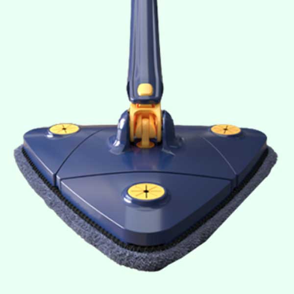 삼각 360도 회전 걸레 일반형 블루 자동 물짜는 걸레 바닥 유리 청소 만능 대형 밀대 대걸레