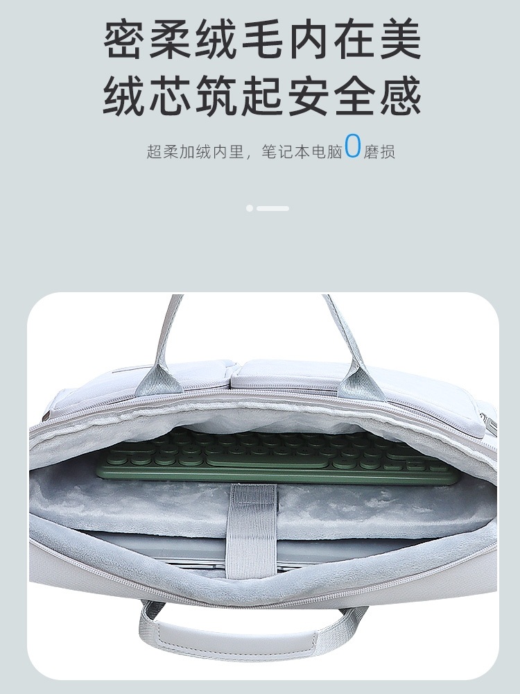 18인치 노트북가방 보관 포켓 숄더 스트랩 핸들 충격보호 블랙 - 더블 18인치 - 상세 이미지 5