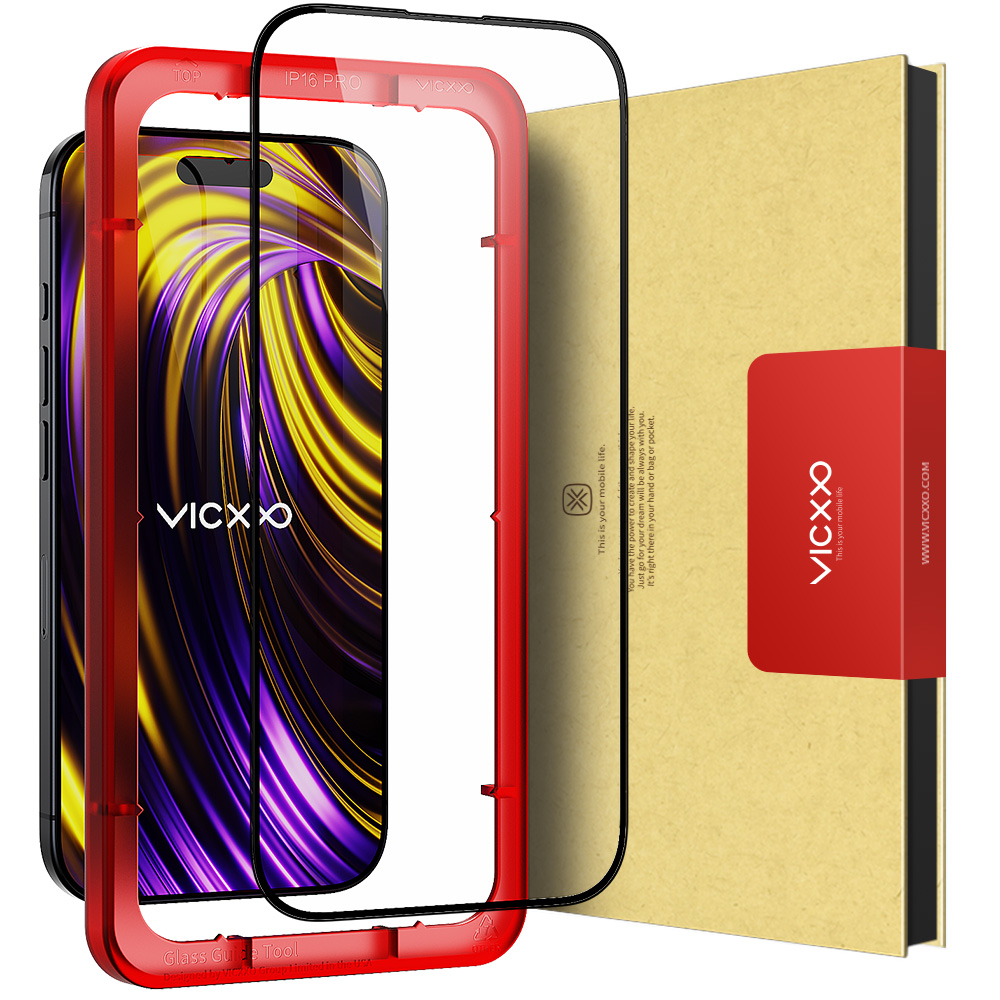 빅쏘 4D 풀커버 강화유리 필름 아이폰16 프로 맥스, 1매입