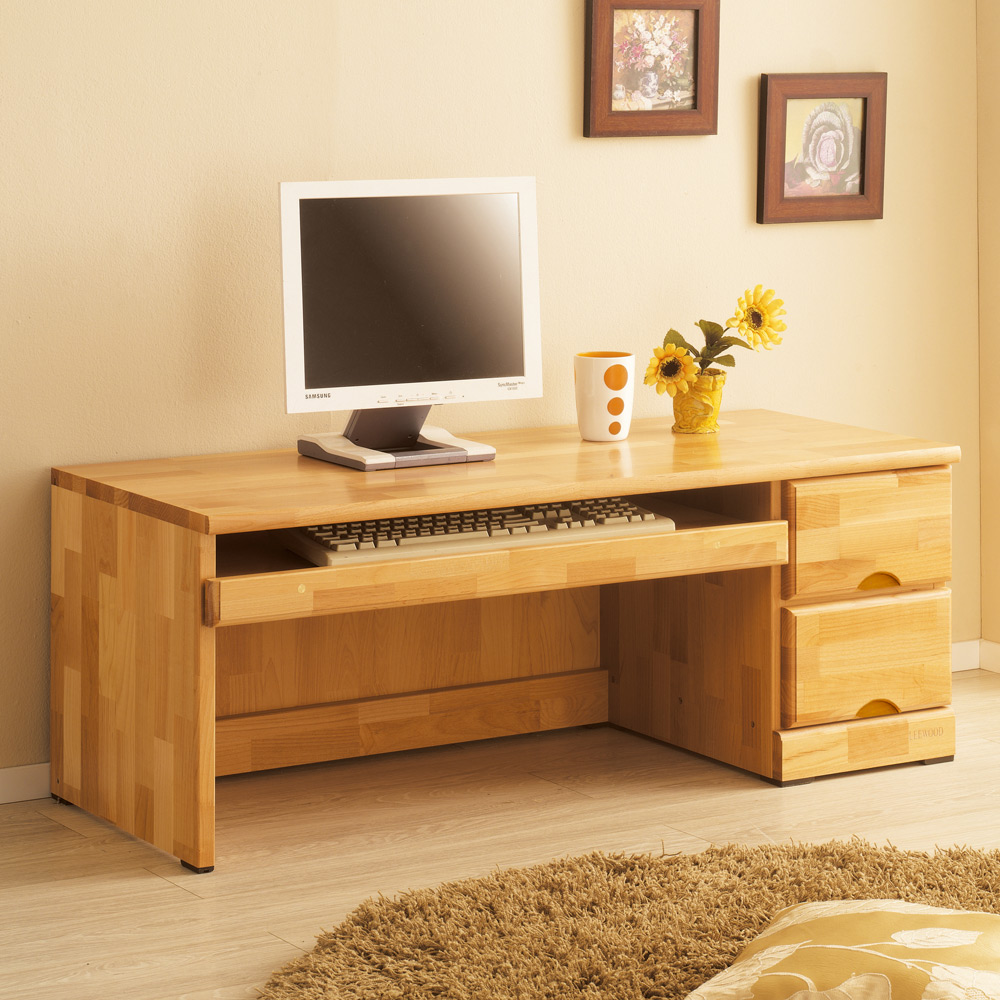 W137 엘다원목 좌식1050 대형 컴퓨터책상