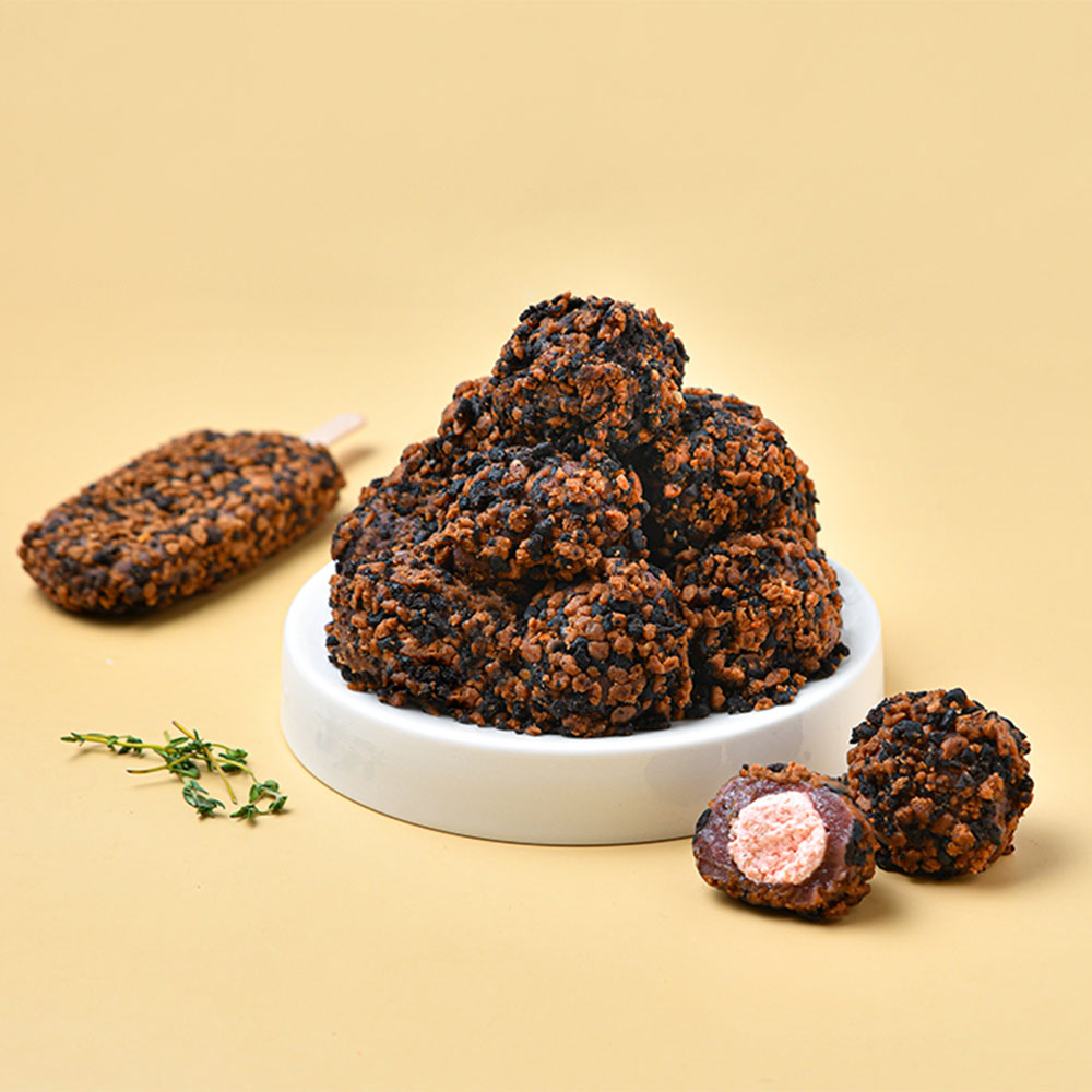 생크림 찹쌀떡 크런치돼지 1상자 40g x 8봉 냉동 모찌 디저트 간식 - 상세 이미지 5