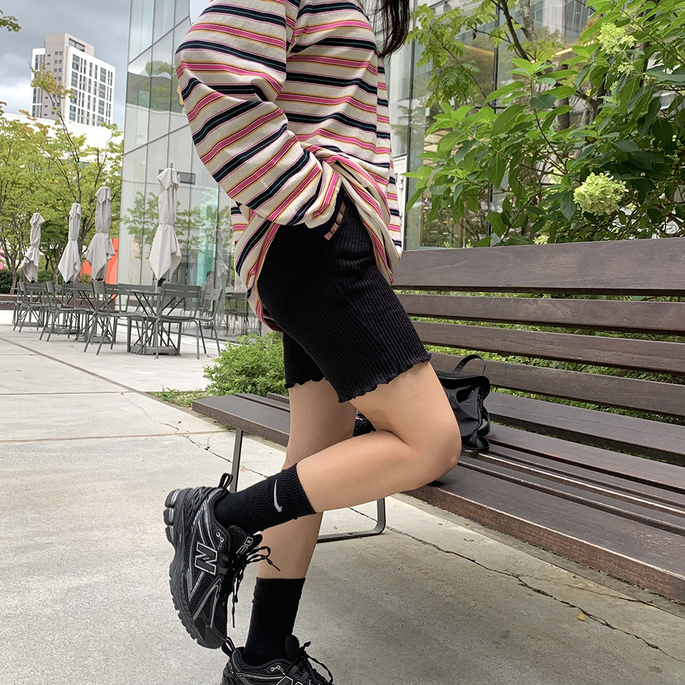 마카롱 밴딩 5부 바이커 팬츠 - 4color 상세 이미지 23