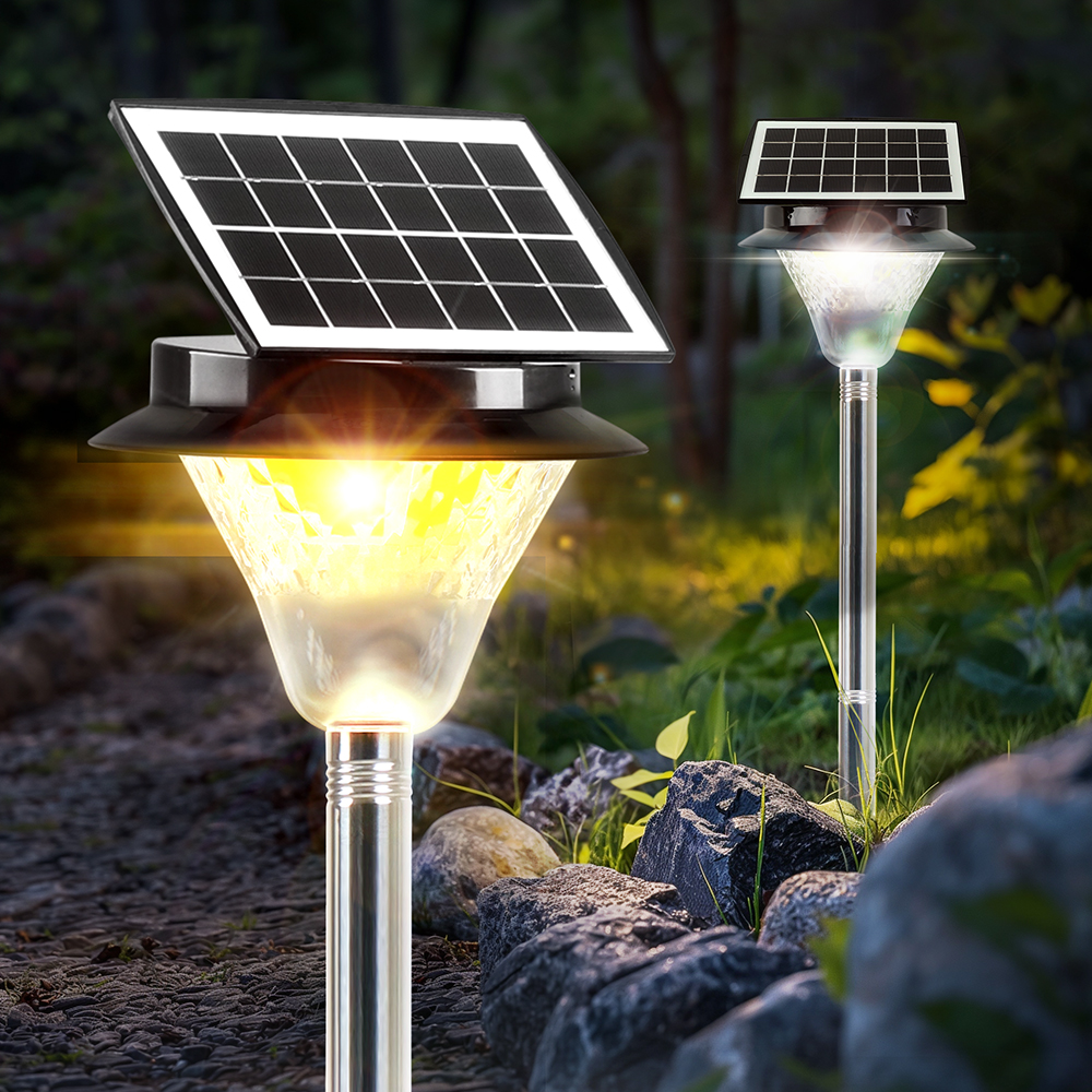 태양광 정원등 LED 태양열 가로등 잔디등 야외 전등 문주 전구 밝은 180구 플러스