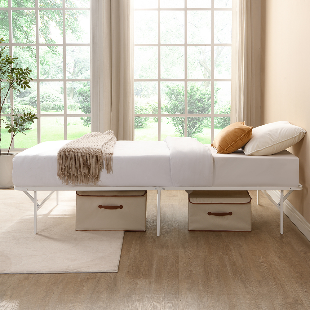 그랜레스트 무헤드 접이식 철제 침대 프레임 싱글 슈퍼싱글 퀸