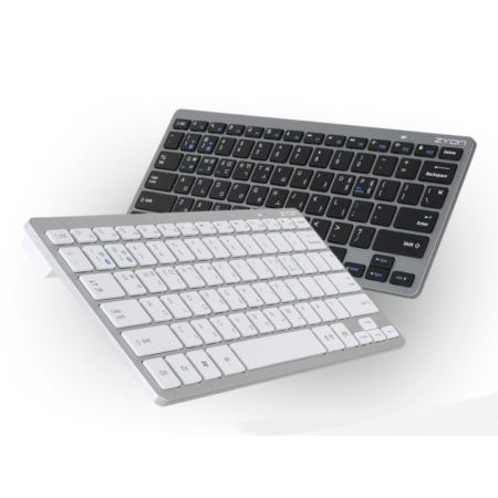 편리한 단축키 가벼운 블루투스 키보드(2채널페어링) 예쁜 용품 휴대용