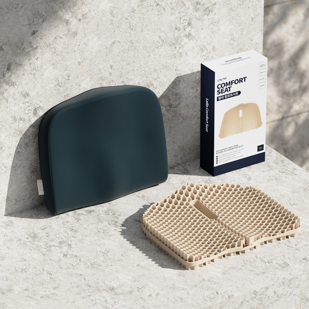 랄라컴포트시트 방석 사무실 수험생 컴퓨터 푹신한 두꺼운 운전 식탁 에어 의자방석 제품 이미지