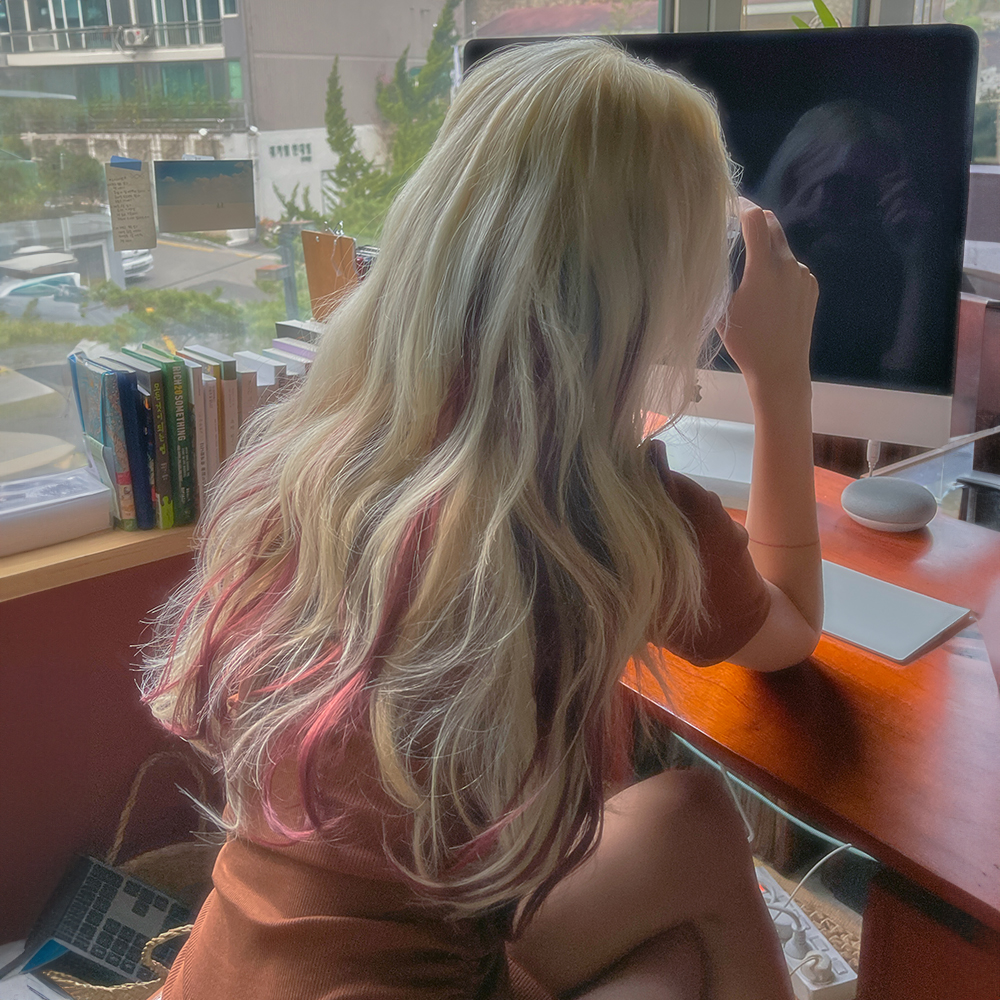 [붙임머리] 살롱컬러피스 글램웨이브 #선셋 (미스티사) - 상세 이미지 5