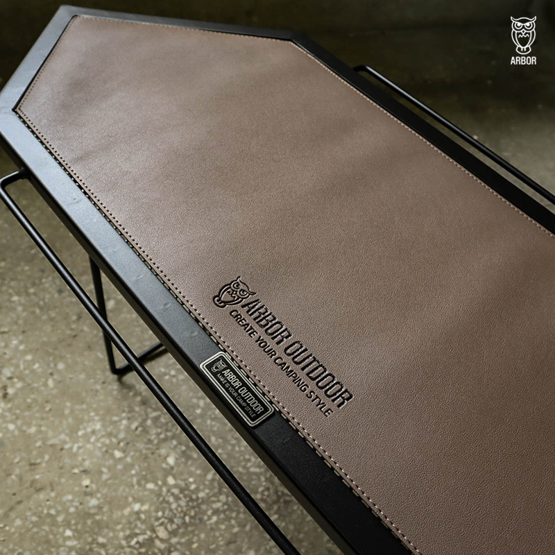 아버 아웃도어 헥사 육각 가죽 테이블 매트 캠핑 롤