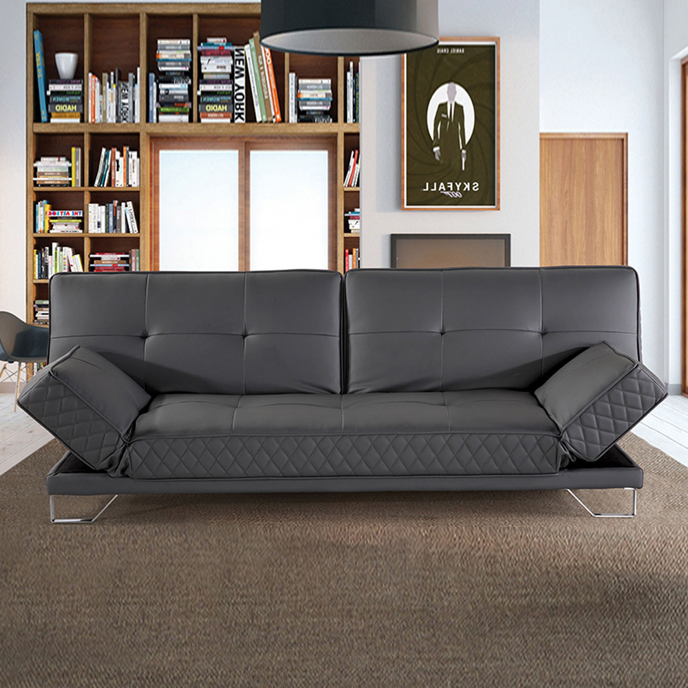 H171K PU가죽 3인 소파베드