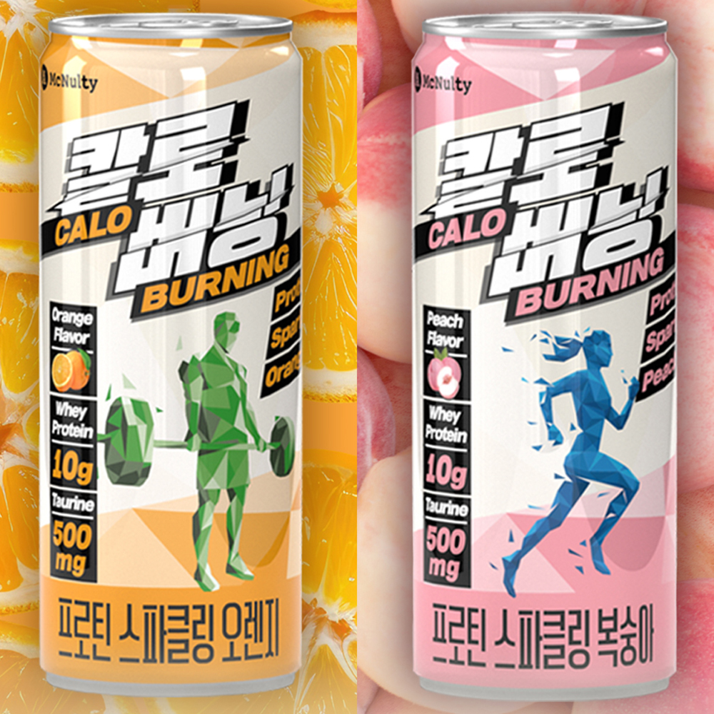 맥널티 칼로버닝 프로틴 스파클링 오렌지 250ml 24개입 - 상세 이미지 2
