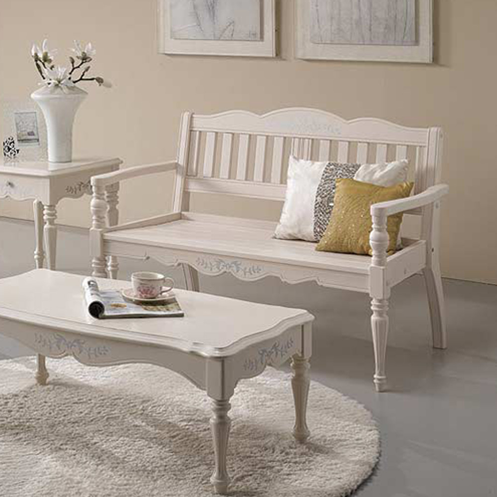 CR2K 튤립 원목 2인 벤치소파