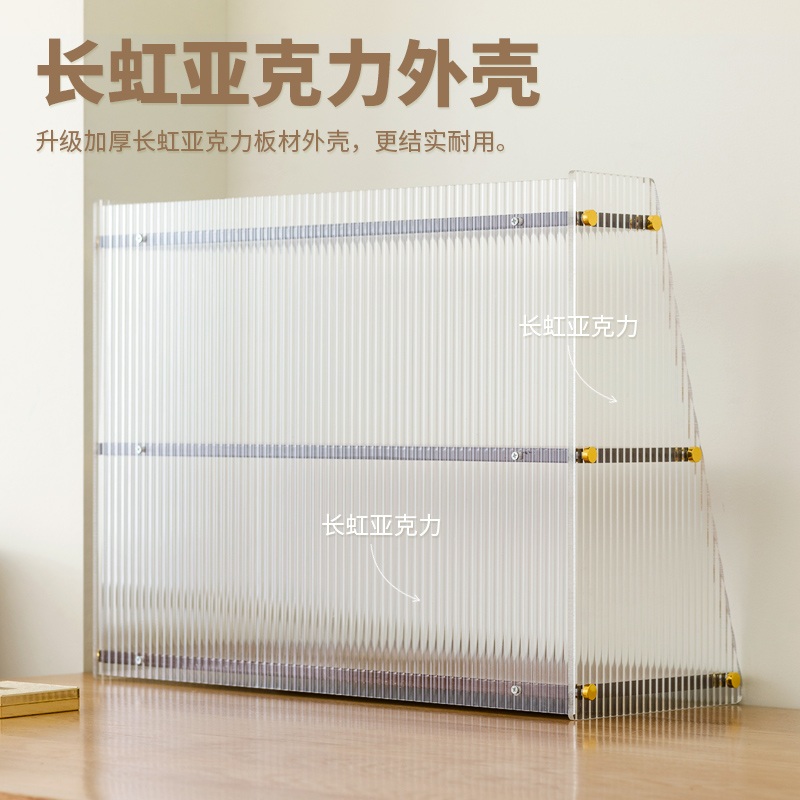 화장대정리함 대용량 보관함 립스틱 아크릴 책상 메이크업 갈색 3단 34장 - 상세 이미지 4