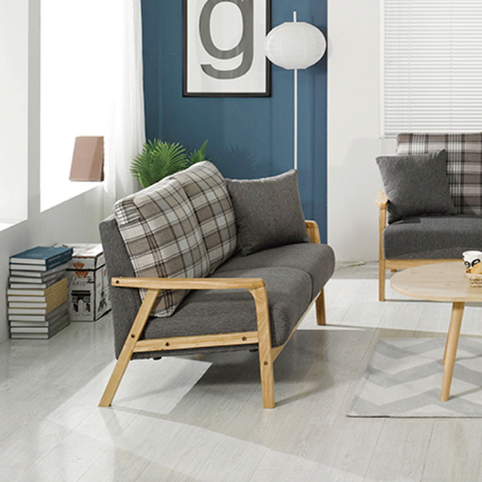 H270K 패브릭 원목 2인 소파