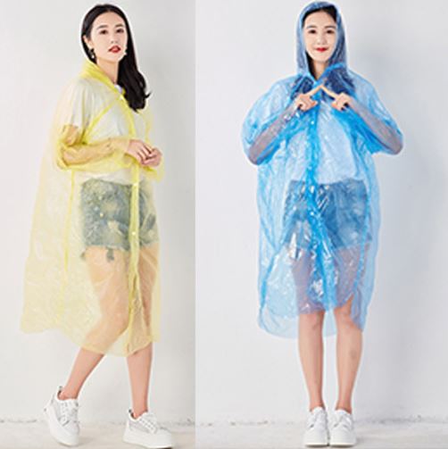 고급형 일회용 우비 색상랜덤 휴대용 장마 우의 비옷 성인용