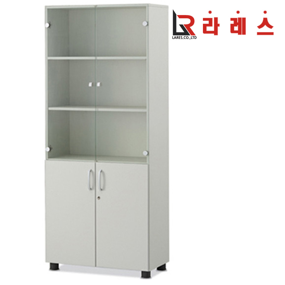 브이엔2 5단 유리장 - 상품 이미지