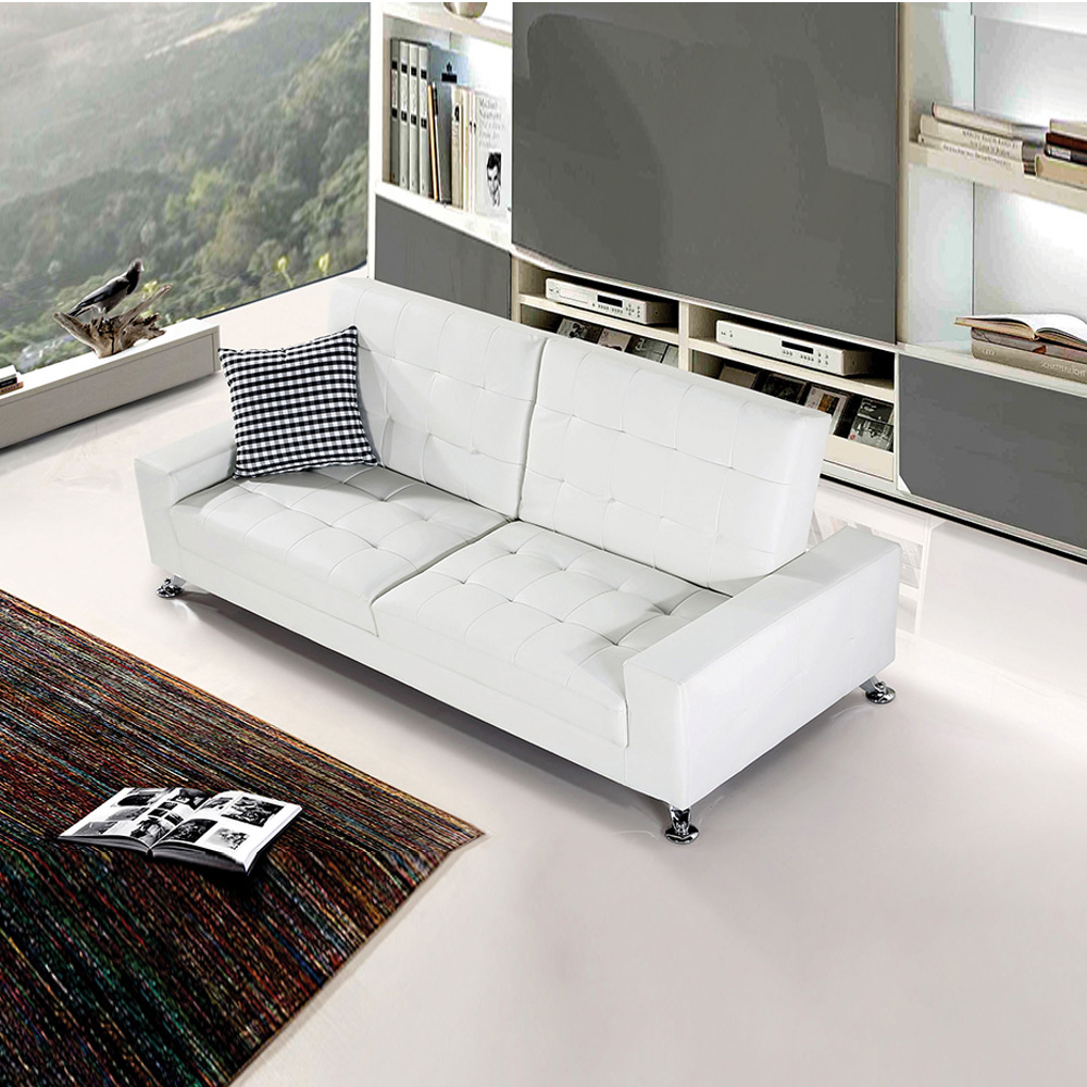 H172K PU가죽 3인 소파베드