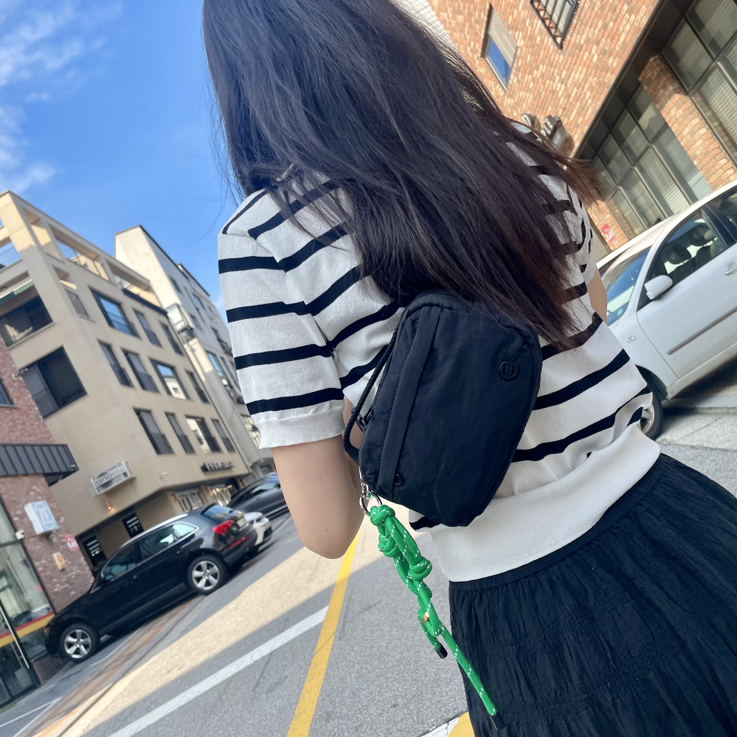 므떼 여행용 크로스백 가벼운 RFID차단 가방 도난방지 보부상 슬링백 핸드폰 나일론 미니 이미지 7