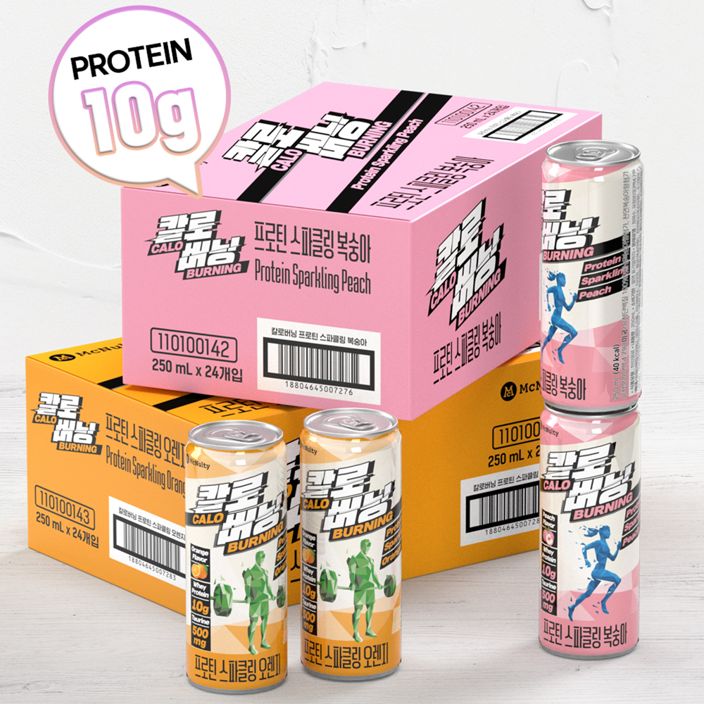 맥널티 칼로버닝 프로틴 스파클링 오렌지 250ml 24개입 - 상세 이미지 3