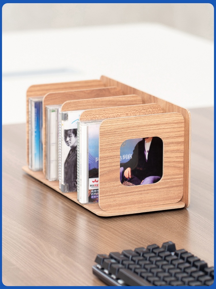 CD보관함 디스플레이 디스크 DVD 장식장 수납장 보관 프렌치 오크 - 상세 이미지 4