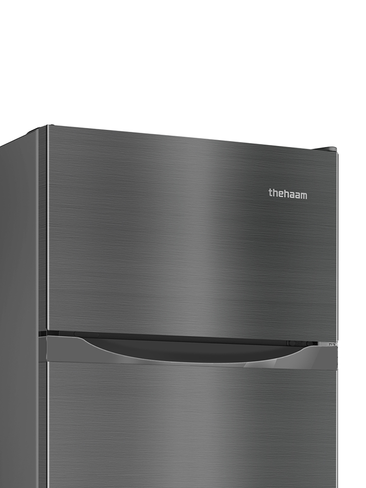 더함 소형 미니 냉장고 사무실 신혼 원룸 2도어 냉장고 112L 메탈실버