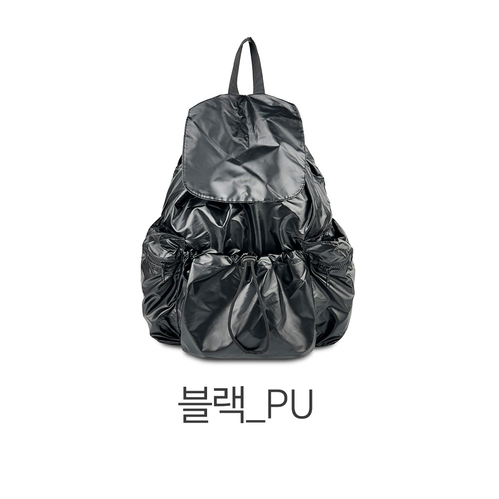 가벼운 나일론 백팩 대학생 여대생 스트링 포켓 백팩 엄마배낭 나들이 외출 등에메는가방 - 상세 이미지 3