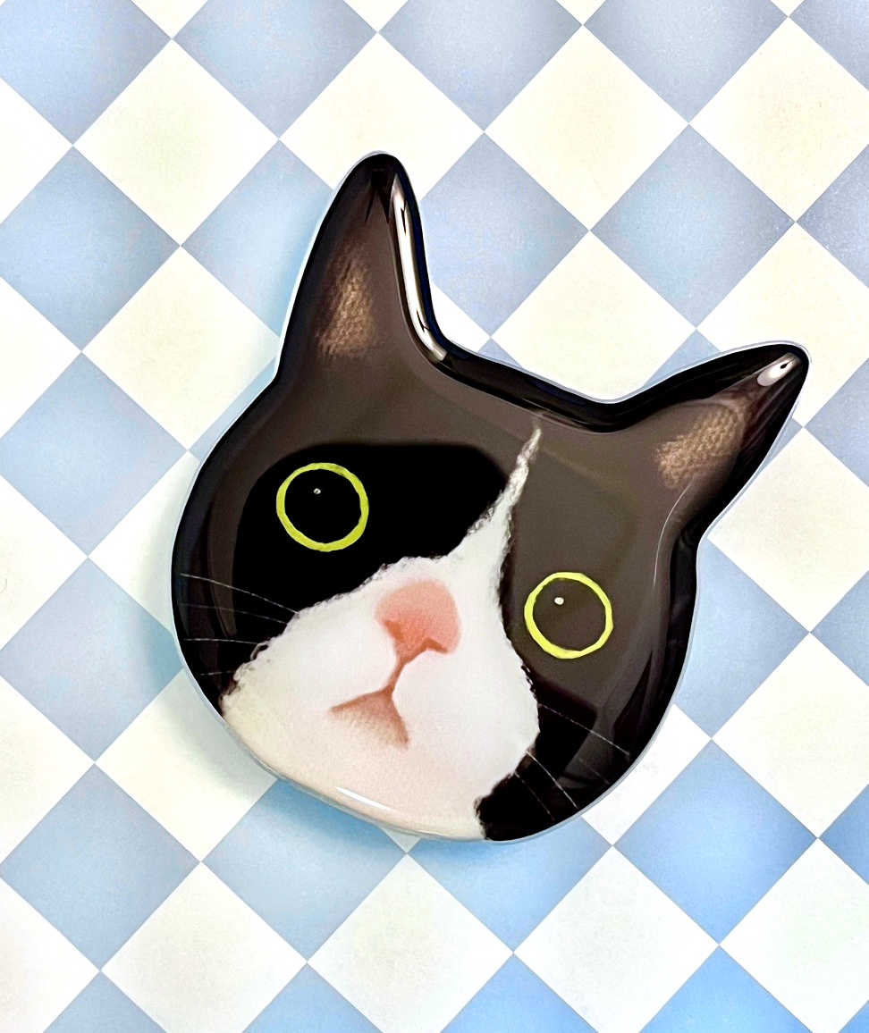 플러피베이비 캐릭터 턱시도냥 귀여운 고양이 그립톡 스마트톡 홀더 - 상세 이미지 4